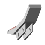 Dziób lemiesza Maschio z węglikem wolframu SDM 0681-R Agricarb