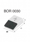 Dziób do przyspawania BOR 0030 (40x30x12 mm) Agricarb
