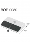 Dziób do przyspawania BOR 0080 (40x80x12 mm) Agricarb