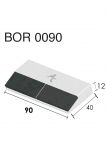Dziób do przyspawania BOR 0090 (40x90x12 mm) Agricarb